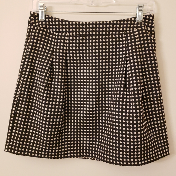 Black and Cream Polka Dot Skirt Size XS by The Limited - Picture 1 of 8